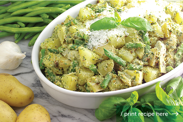 Creamy Pesto Potato Salad