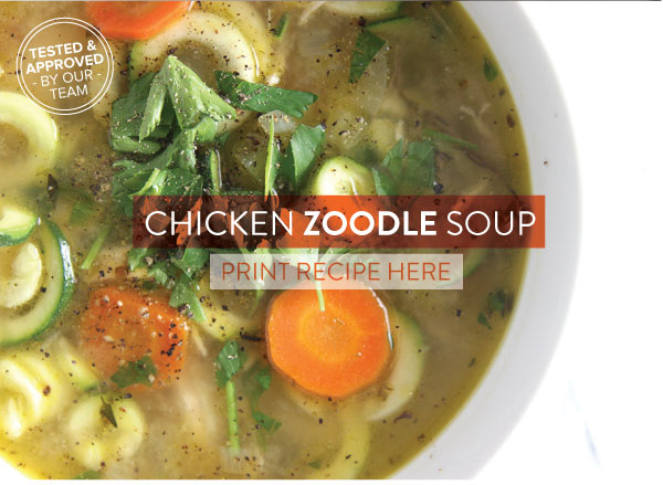 RECIPE: Chicken Zoodle Soup