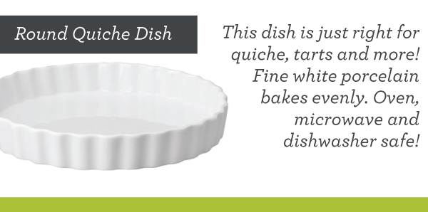 Round Quiche Dish