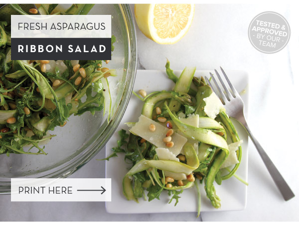 RECIPE: Fresh Asparagus Ribbon Salad