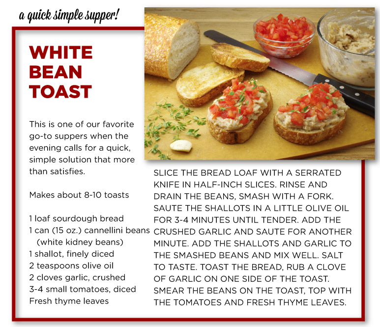 White Bean Toasts