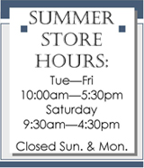 Summer Store Hours