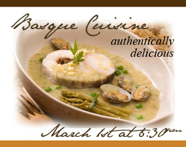 Mar 1 - Basque Cuisine