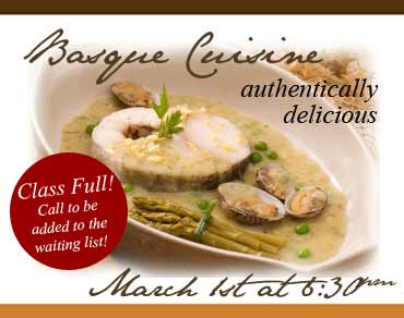 Mar 1 - Basque Cuisine