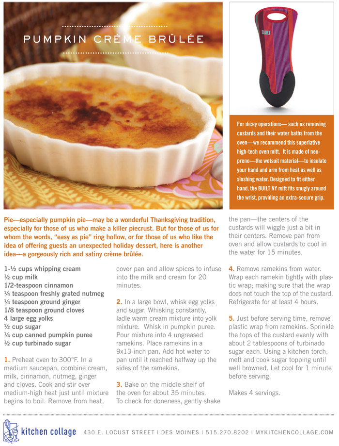 Pumpkin Creme Brulee