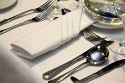 Formal White Place Setting