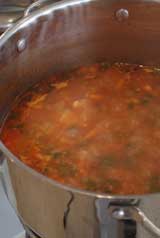 Kale Soup in Pot