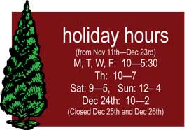 Holiday Hours