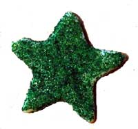 Green Sugared Star
