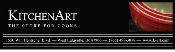 KitchenArt Masthead with Red Bowls