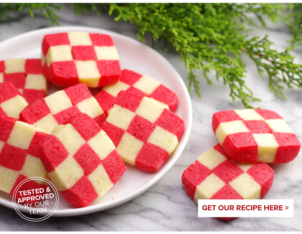 RECIPE: Red and White Checkerboard Cookies