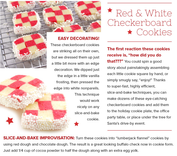 RECIPE: Red and White Checkerboard Cookies