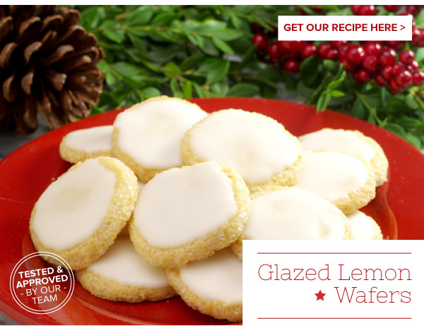 RECIPE: Glazed Lemon Wafers