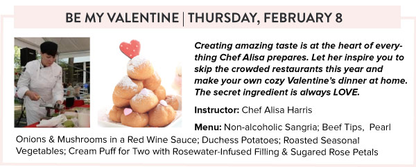 Cooking Class By My Valentine