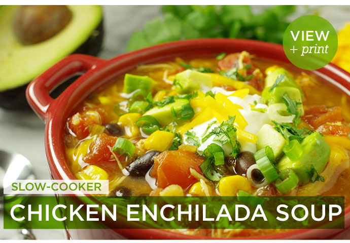 RECIPE: Slow-Cooker Chicken Enchilada Soup