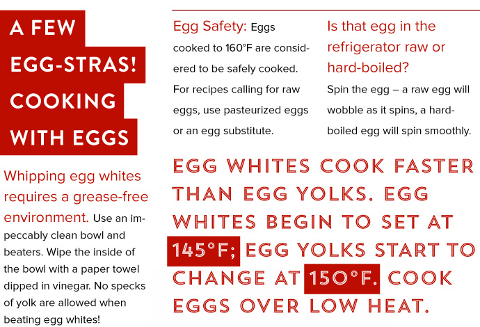 A Few Egg-Stras Cooking with Eggs