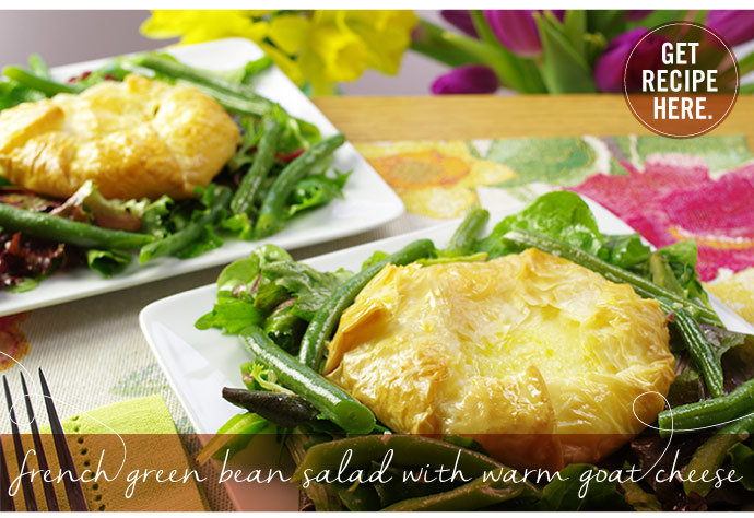 RECIPE: French Green Bean Salad with Warm Goat Cheese