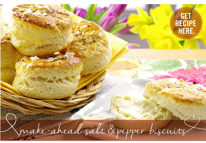 RECIPE: Make-Ahead Salt and Pepper Biscuits