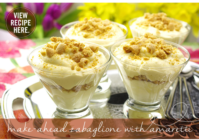 RECIPE: Make-Ahead Zabaglione with Amaretti