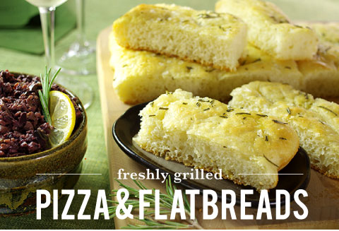 Freshly Grilled Pizza and Flatbreads