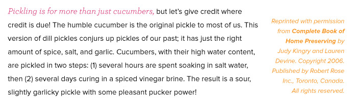RECIPE: Grandma's Dill Pickles