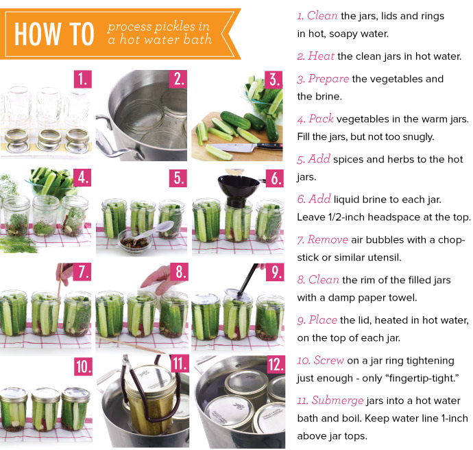 How To Process Pickles in a Hot Water Bath