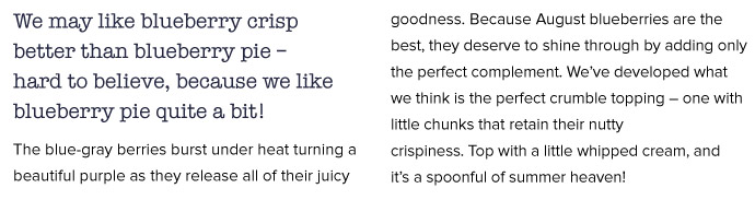 Blueberry Crisp
