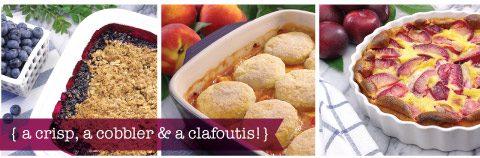 A Crisp, a cobbler and a clafoutis