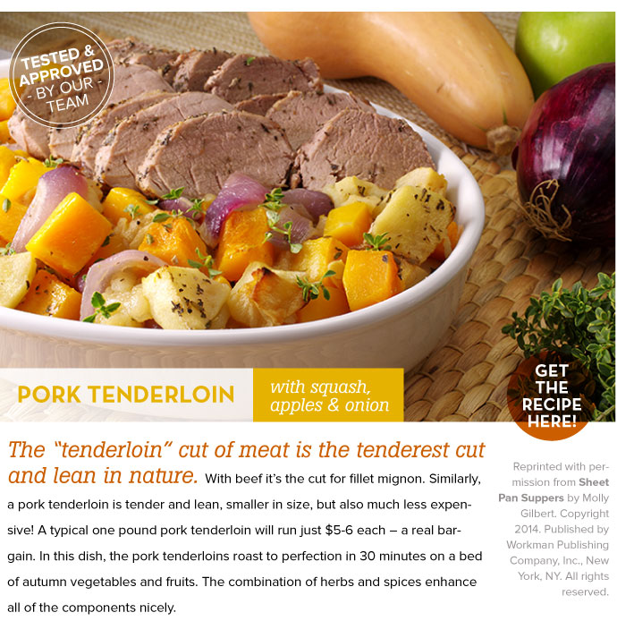 RECIPE: Pork Tenderloin with Squash, Apples and Onon