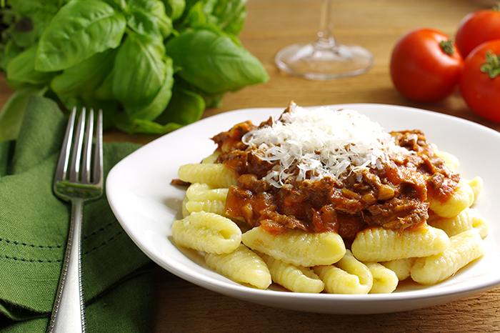 Semolina Cavatelli with Beef Ragu