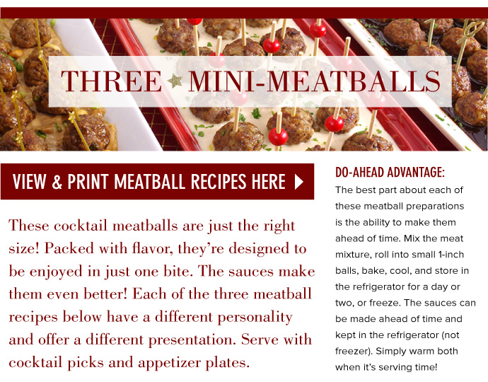 PRINT: Mini-Meatballs