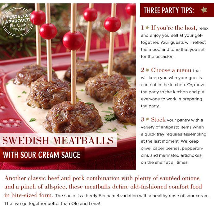 Swedish Meatballs with Sour Cream