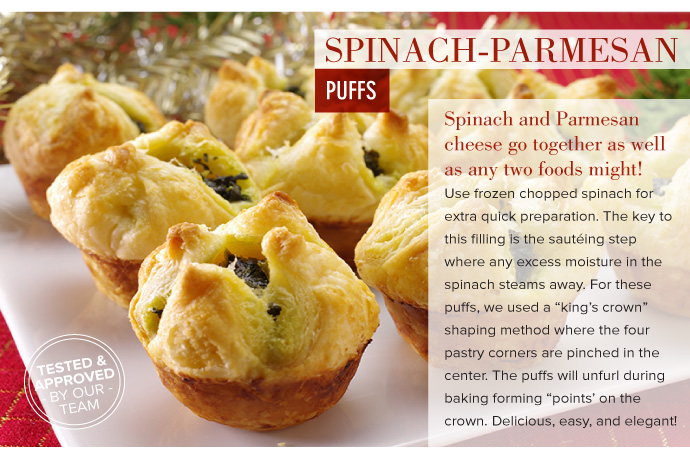 Spinach Parmesan Puffs
