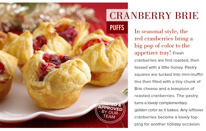 Cranberry Brie Puffs