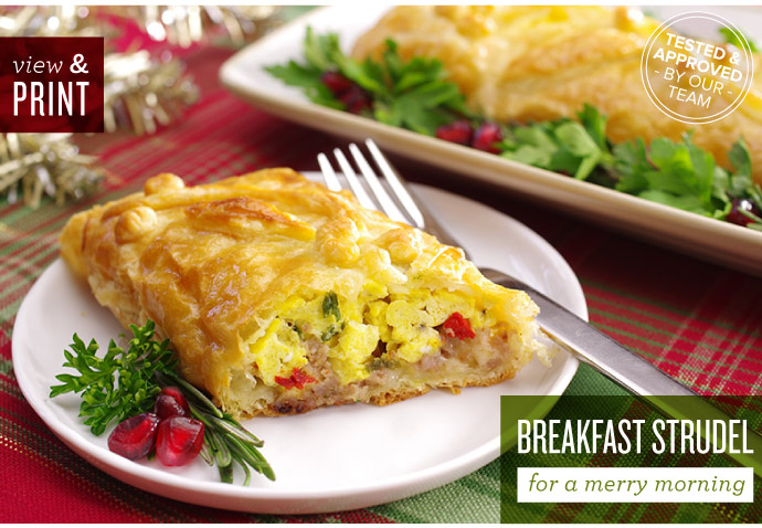 RECIPE: Breakfast Strudel for a Merry Morning