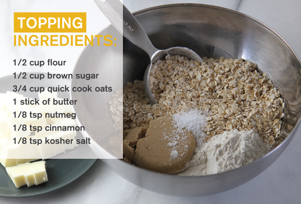 Crisp topping ingredients