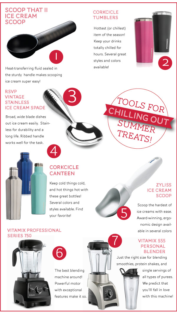 Tools for Chilling Out Summer Treats