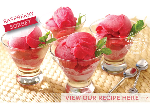 RECIPE: Raspberry Sorbet