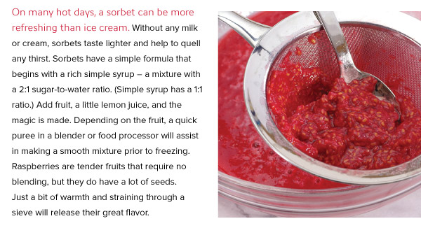 RECIPE: Raspberry Sorbet