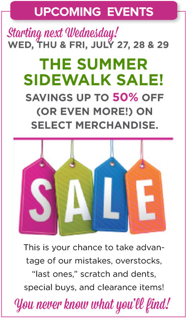 Sidewalk Sale