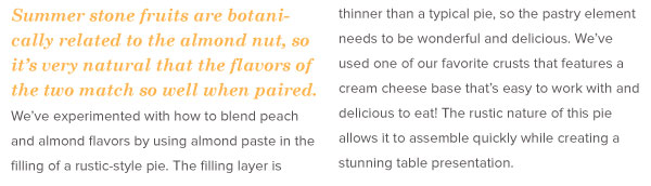 RECIPE: Peach-Almond Rustic Pie