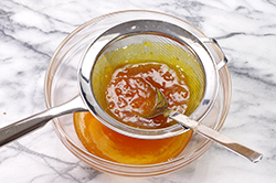 Straining Apricot Preserves