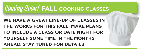Fall Classes Coming Soon_