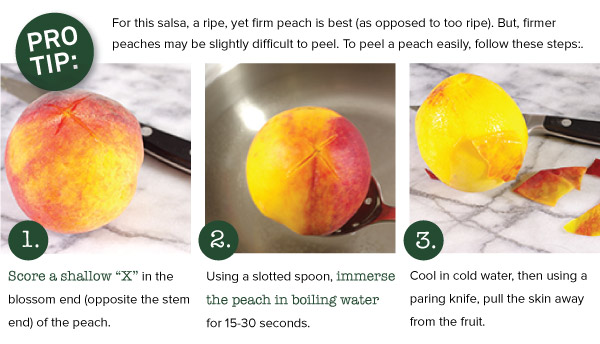 Blanching and Peeling Peaches