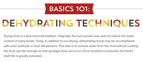 Basic 101: Dehydrating Techniques