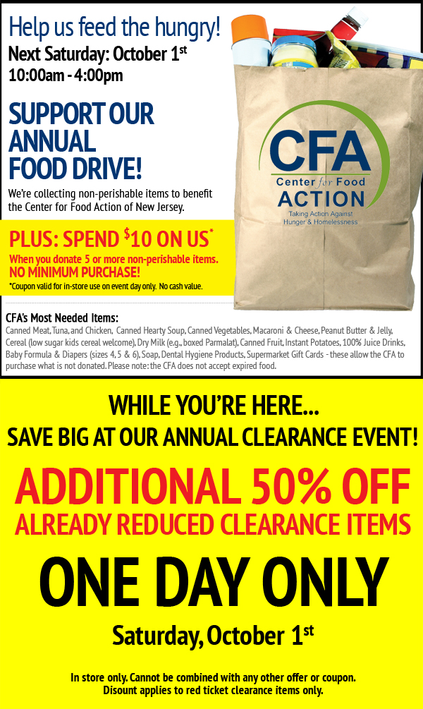 Food Drive and Clearance