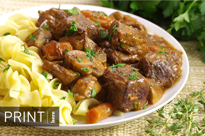 Slow-Cooked Beef Bourguignon