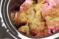 Pork and Spices in Slow Cooker