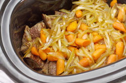 Onions, Carrots in Slow Cooker