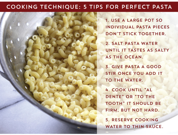 Perfect Pasta Tips